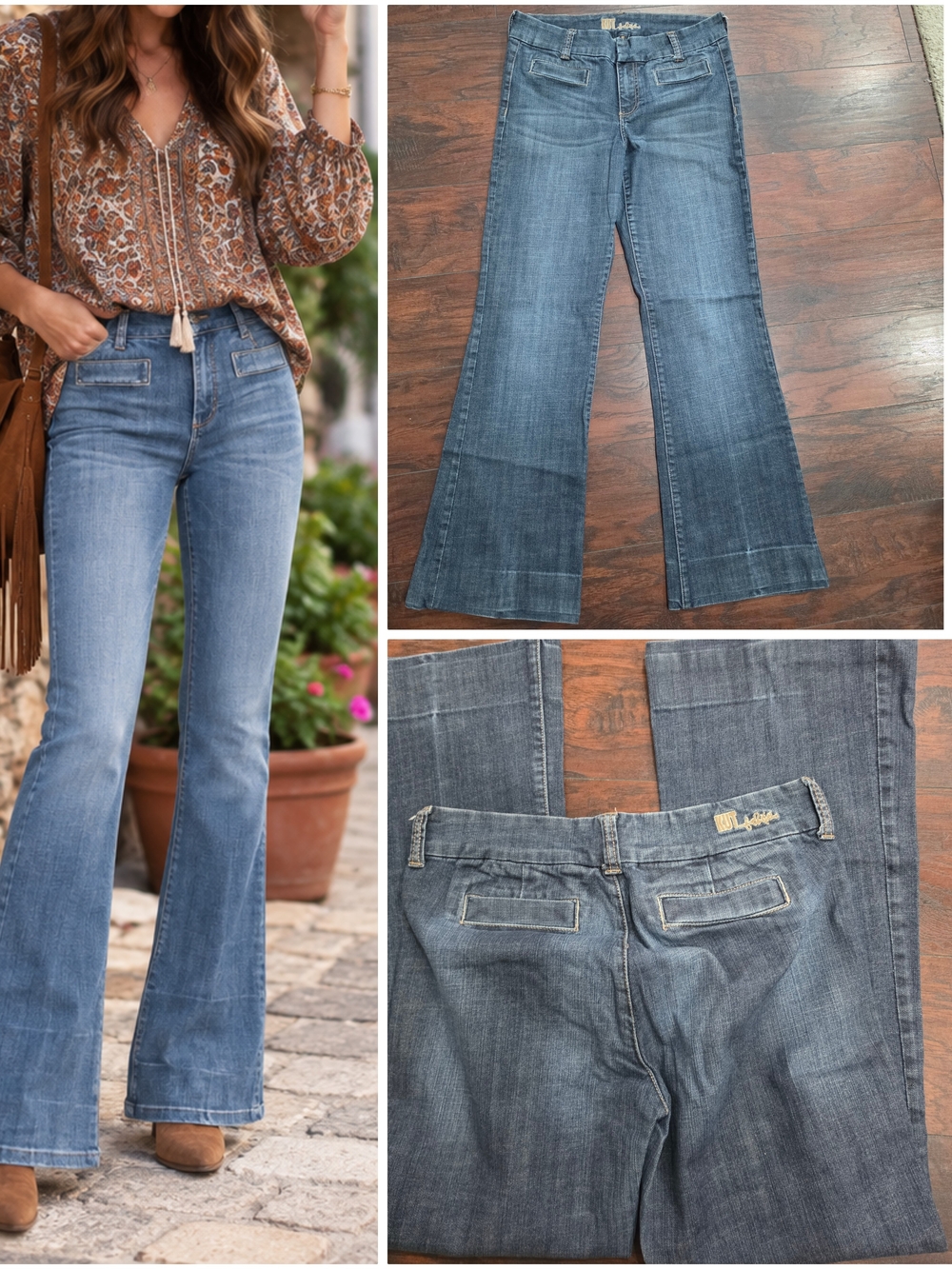 Kut from the Kloth Front Pockets Flare Jeans